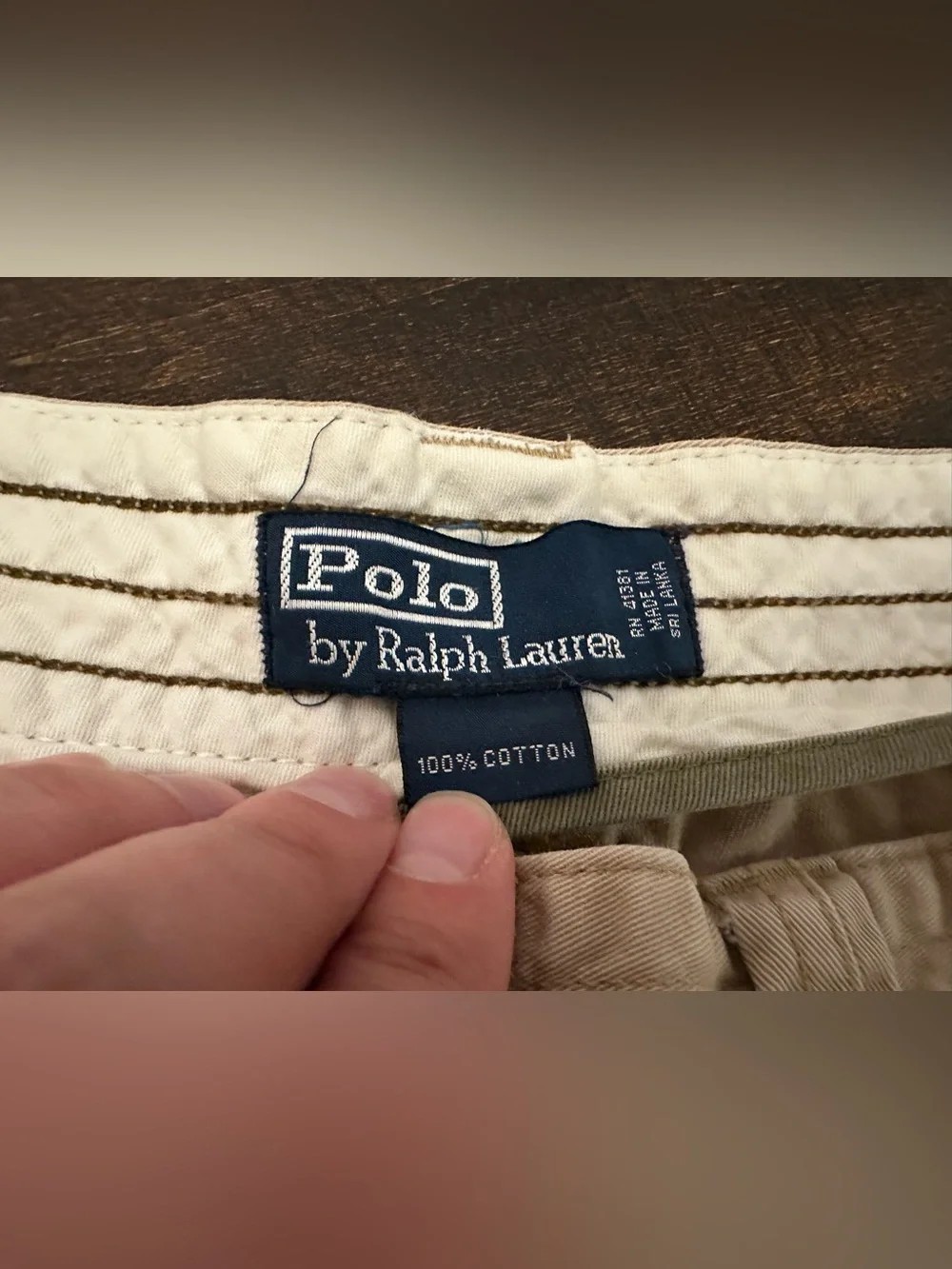 Vintage Polo Ralph Lauren Classic Fit Gellar Cargo Shorts Khaki-Size 40